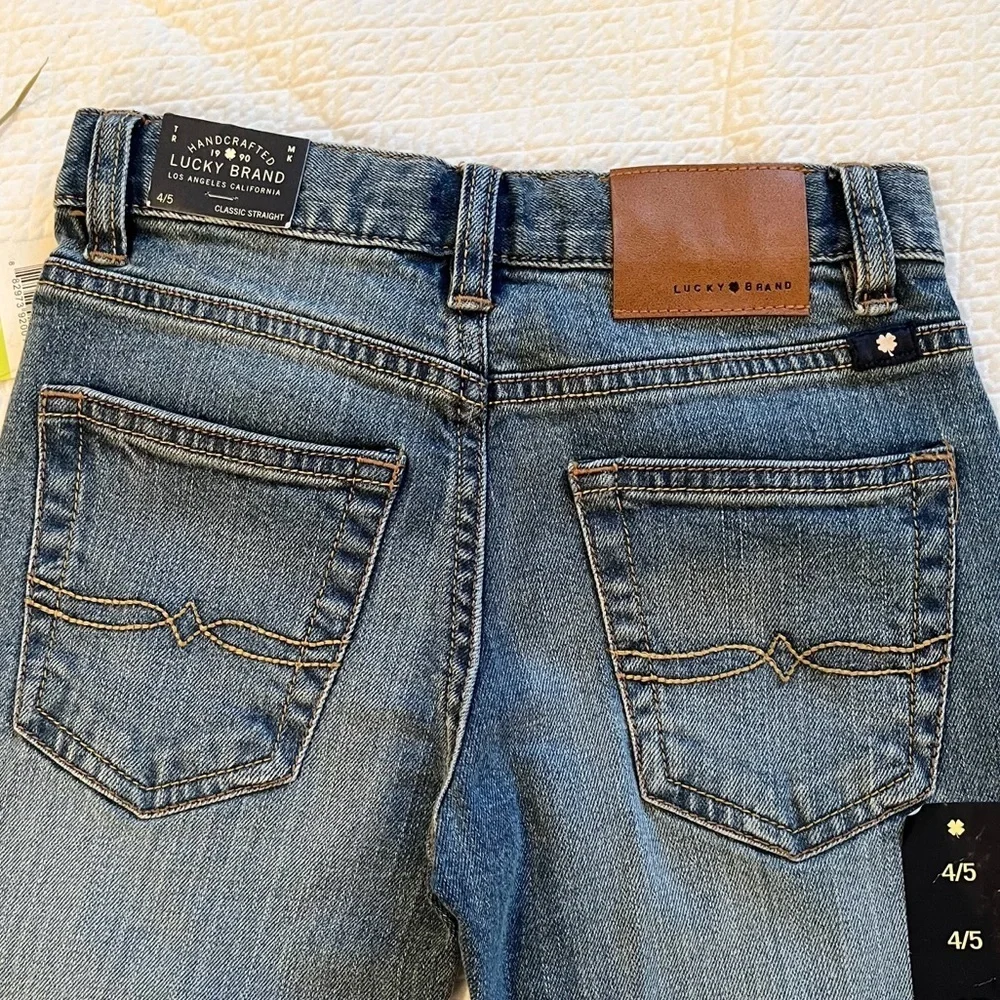 NWT Lucky Brand Boy’s Classic Straight Jeans Size 4/5